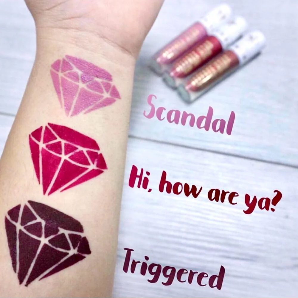Jeffree Star | ‘Scandal’ Velour Liquid Lipstick | NiB holographic glitter L.E.